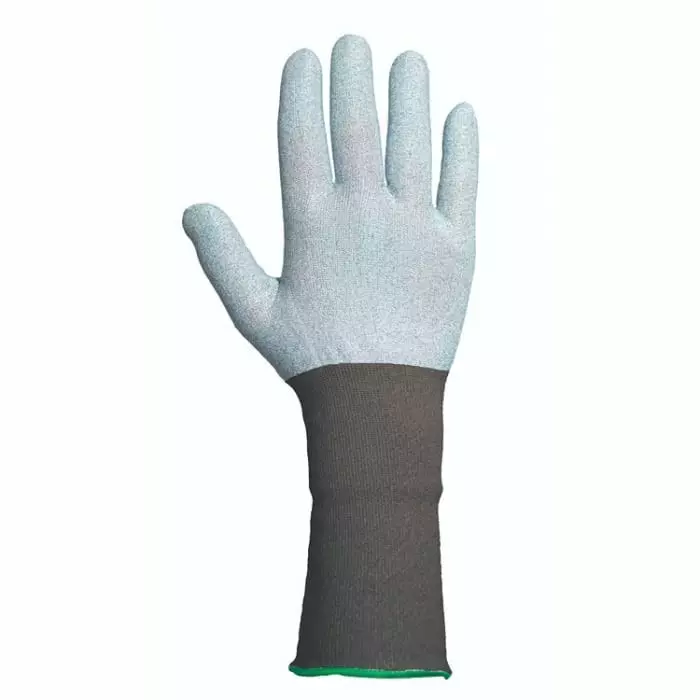 Traffi Cut Resistant Work Gloves Black & Blue Yarn Abrasion Resistant Machine Washable Size M, A-TG725-BL/BK-M