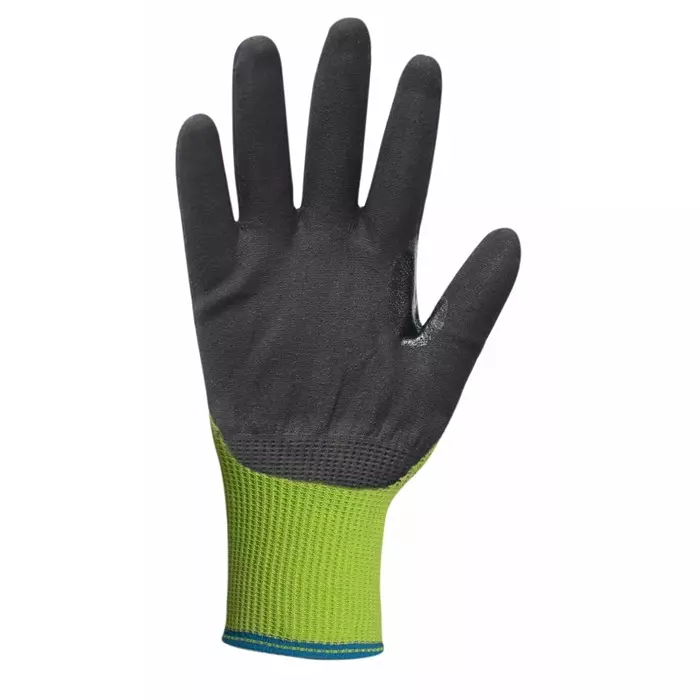 Traffi Cut Resistant Nylon Gloves Nitrile Coating Green Size 9, TG5240-09 (1 Pair)