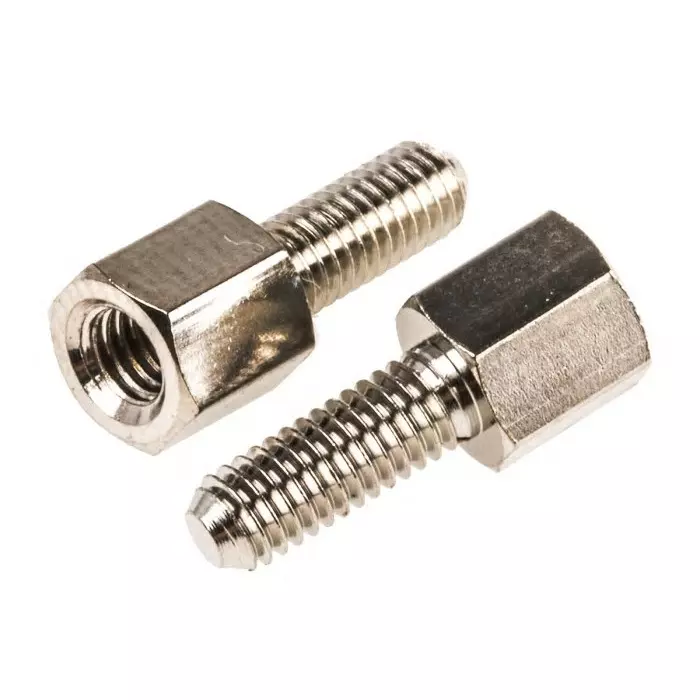 ESSENTRA COMPONENTS Standoff M3 Thread 5 mm Body Brass, HTSB-M3-05-5-2