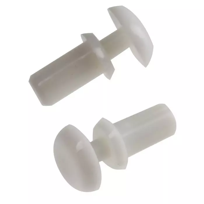 ESSENTRA COMPONENTS Nylon Snap Rivet 2.6 mm, White
