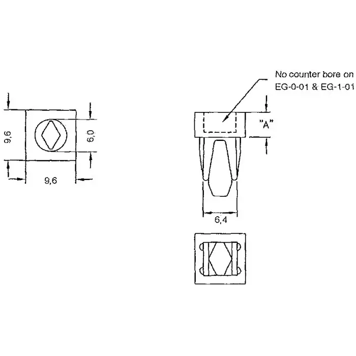 ESSENTRA COMPONENTS PCB Spacer Nylon, EG-3-01