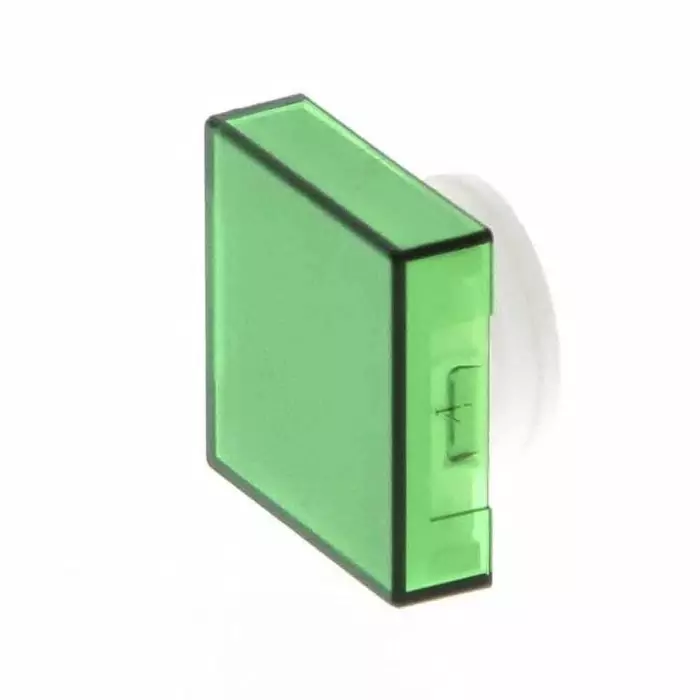 Omron Green Square Push Button Lens, A16LAG