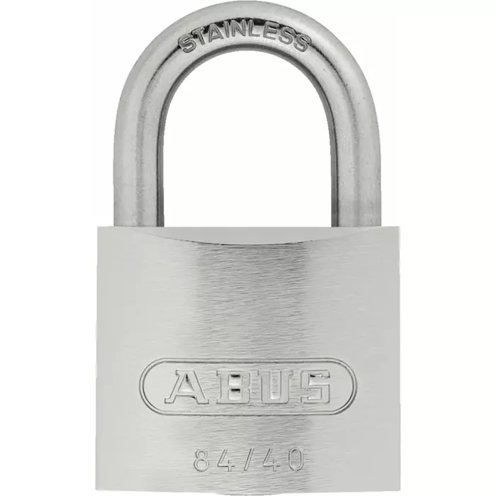 ABUS Padlock Brass Stainless Steel Padlock 6 mm Shackle 38 mm Body, 14119