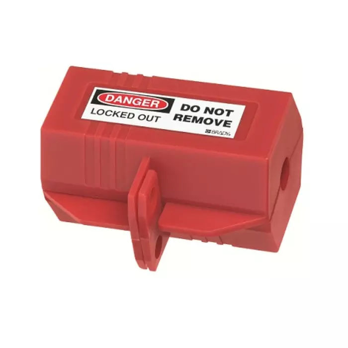 ABUS Red Polypropylene Plug Lockout 9mm Shackle, 57232