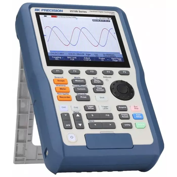 BK Precision 2510B Series Handheld Digital Oscilloscope 100 MHZ 2 Analogue Channels - UKAS Calibrated, BK2511B