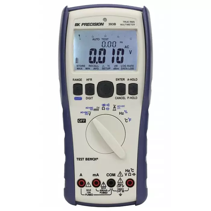 BK Precision Handheld Digital Multimeter 10A ac Max 10A dc Max 1000V ac Max, BK393B