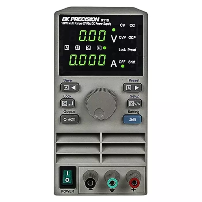 BK Precision 9110 Series Digital Bench Power Supply 0-60V 5A 1-Output 100W, BK9110