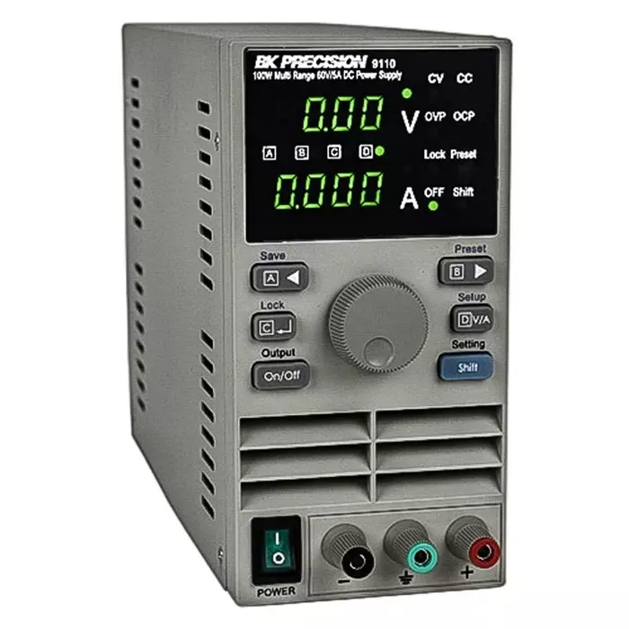 BK Precision 9110 Series Digital Bench Power Supply 0-60V 5A 1-Output 100W, BK9110