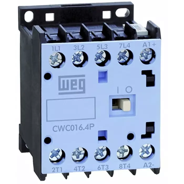 Weg CWC Contactor 230 V AC Coil 4-Pole 7 A 2NO + 2NC 690 V AC, CWC07-00-22D24