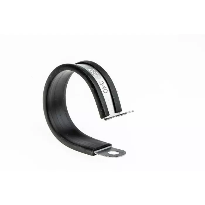 RS PRO Black Plated Steel P Clamp 32mm Max. Bundle