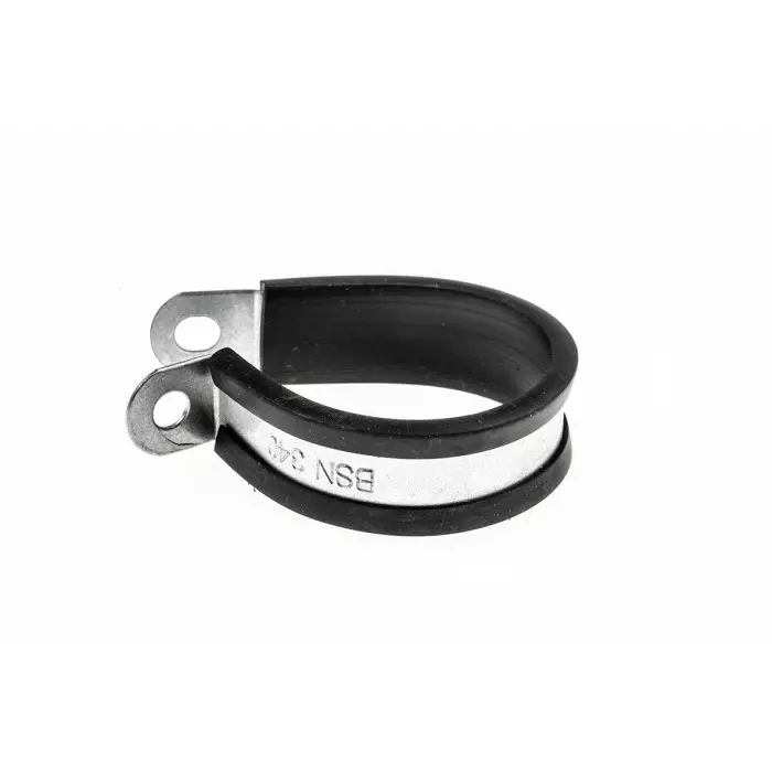 RS PRO Black Plated Steel P Clamp 32mm Max. Bundle