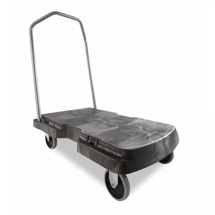 RUBBERMAID Flatbed PE Platform Trolley 82.6 x 52.1cm 181.4kg Load, FG440100BLA