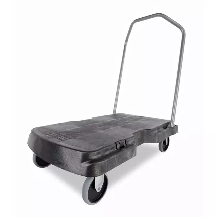 RUBBERMAID Flatbed PE Platform Trolley 82.6 x 52.1cm 181.4kg Load, FG440100BLA
