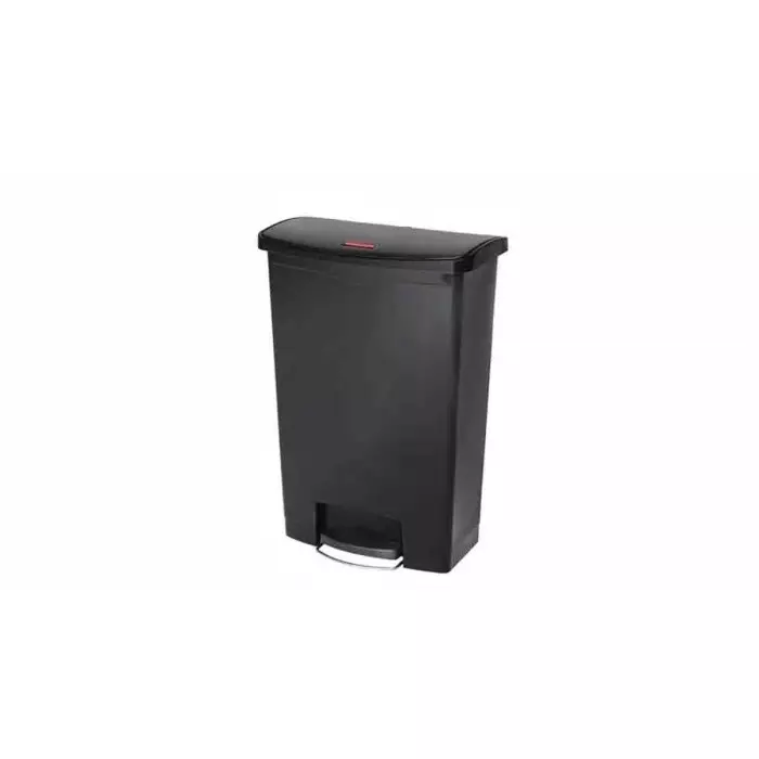 RUBBERMAID Slim Jim 90L Black Pedal Waste Bin, 1883615
