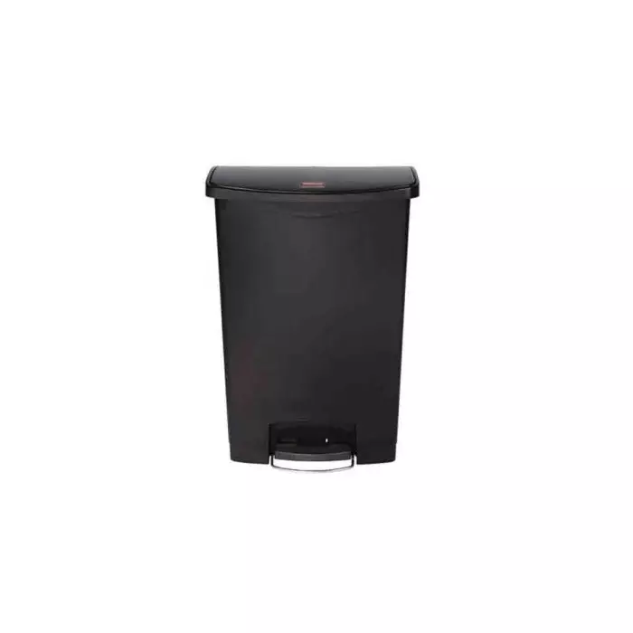 RUBBERMAID Slim Jim 90L Black Pedal Waste Bin, 1883615