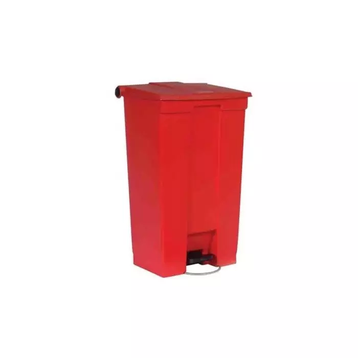 RUBBERMAID Legacy Step-On 87L Red Pedal Plastic Waste Bin, FG614600RED