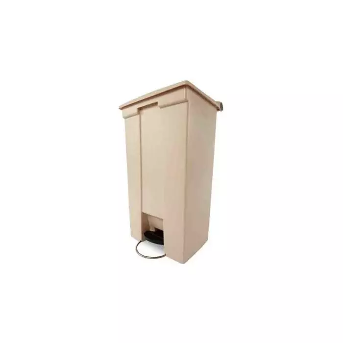 RUBBERMAID Legacy Step-On 87L Beige Pedal Plastic Waste Bin, FG614600BEIG