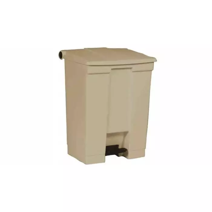 RUBBERMAID Legacy Step-On 68L Beige Pedal Plastic Waste Bin, FG614500BEIG