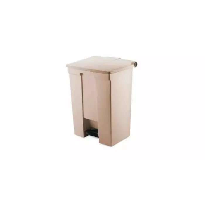 RUBBERMAID Legacy Step-On 68L Beige Pedal Plastic Waste Bin, FG614500BEIG