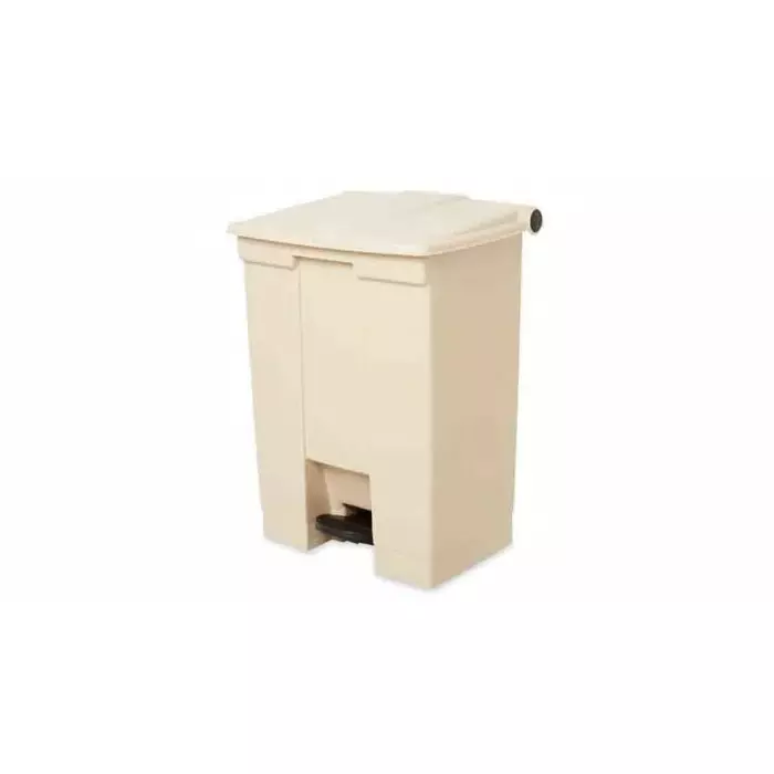 RUBBERMAID Legacy Step-On 68L Beige Pedal Plastic Waste Bin, FG614500BEIG