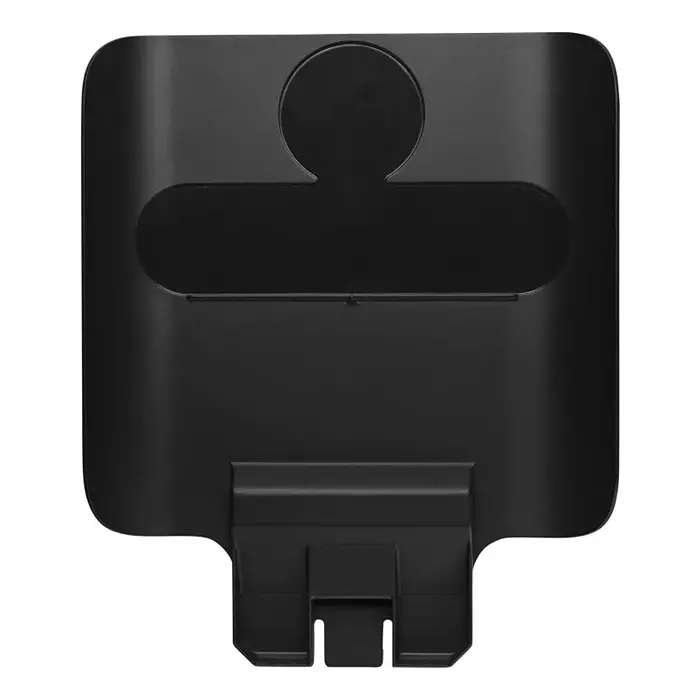 RUBBERMAID Waste Bin Lid Black Resin for and Slim Jim Recycling Station Waste Stream Label Kits, 2007910