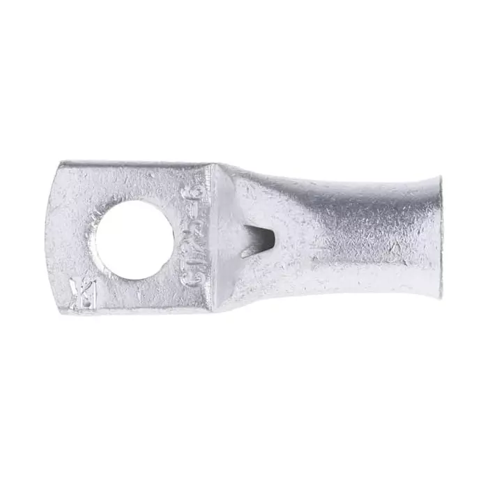 RS PRO Uninsulated Tubular Ring Terminal M6 Stud Size to 25 mm² Wire Size