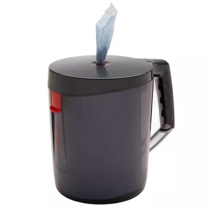 Kimberly-Clark WypAll Wipe Dispenser Free Standing Portable Plastic Black 180 mm, 6221