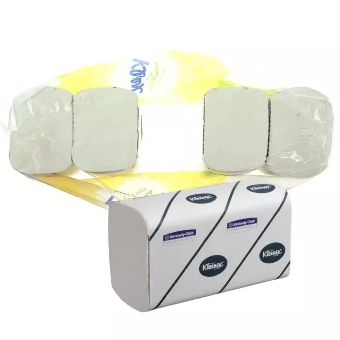 Kimberly-Clark Kleenex Folded White Paper Towel 215mm 2-Ply 3720 Sheets, 7979