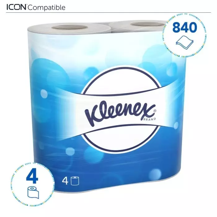 Kimberly-Clark Toilet Roll White 2-Ply 7560 Sheets, 8477