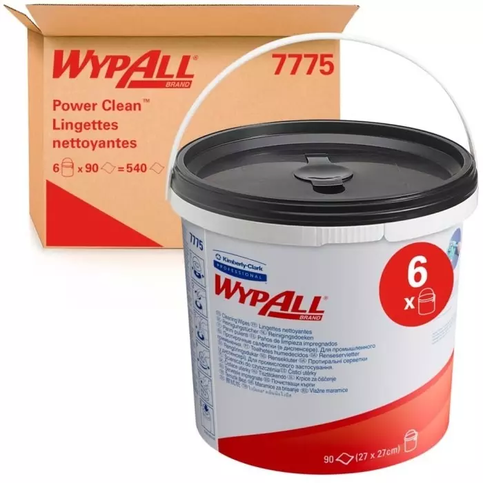Kimberly-Clark Industrial Wipes Green 90 Wipes 270 x 270mm for Multipurpose Cleaning, 7775