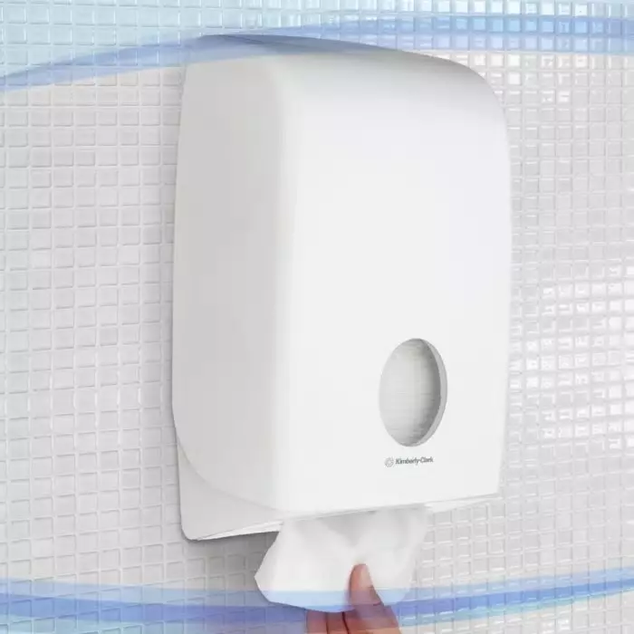 Kimberly-Clark Paper Towel Dispenser Wall Mounting Plastic White 274x418x146 mm, 6945