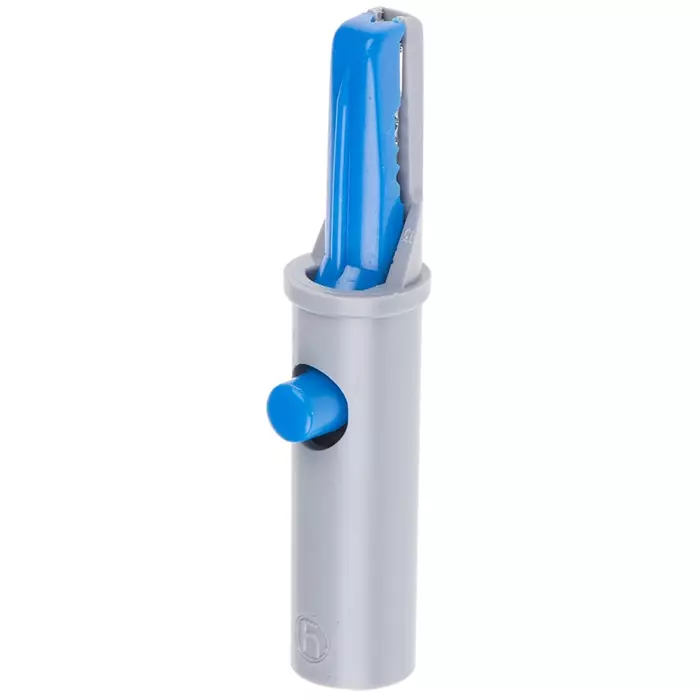 HIRSCHMANN TEST AND MEASUREMENT Crocodile Clip Blue, 930 126-102 (Pack of 50)