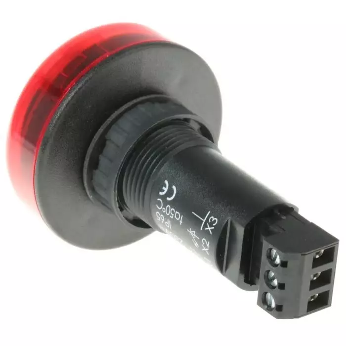 Werma Sounder Beacon 150 Series Red Buzzer 230 V AC IP65 Panel Mount 80dB at 1 Metre, 150.100.68
