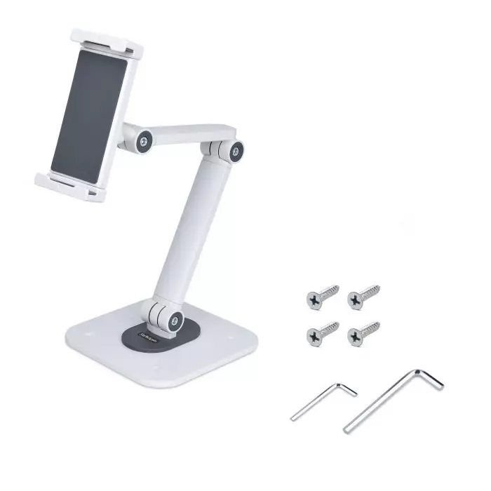 StarTech.com Tablet Stand Desk or Wall Mount Stand for use with Tablets, ADJ-TABLET-STAND-W