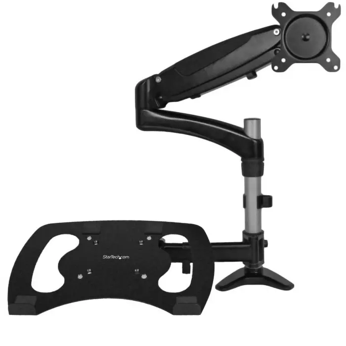 StarTech.com Desk Mounting Monitor Arm Laptop Stand for 1 x Screen 27 inch Screen Size, ARMUNONB