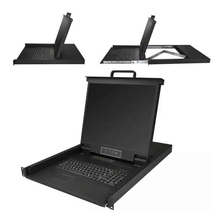 StarTech.com 16 Port USB USB VGA Console 1280 x 1024 Maximum Resolution, RKCONS1916K