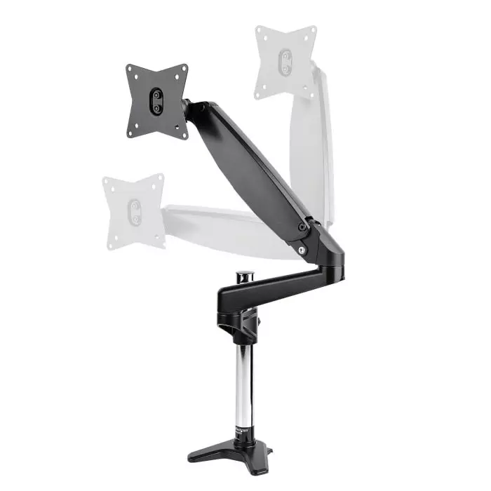 StarTech.com Desk Mounting Monitor Arm for 1 x Screen 49 inch Screen Size, ARMPIVOTE2