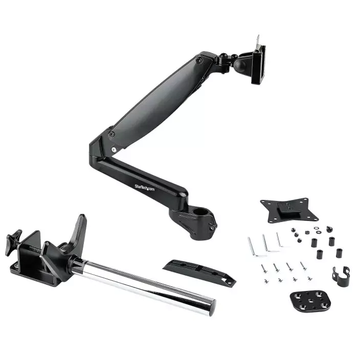 StarTech.com Desk Mounting Monitor Arm for 1 x Screen 49 inch Screen Size, ARMPIVOTE2