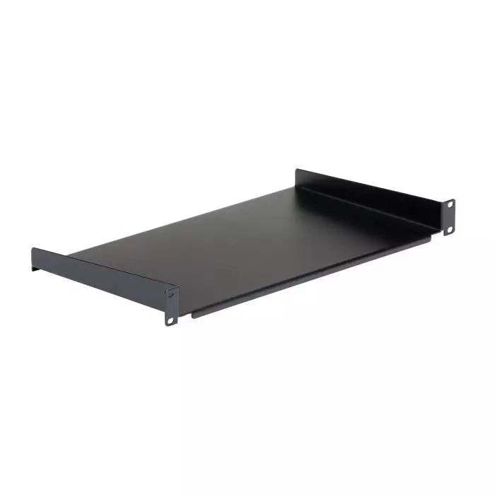 StarTech.com Black Rack Shelf 1U 20 Kg Load 440mm x 250mm, CABSHELF1U10