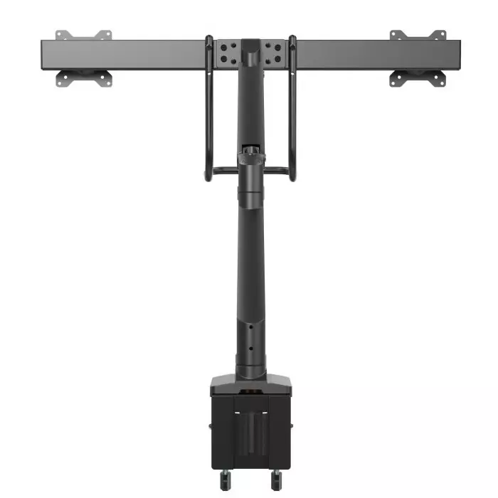 StarTech.com Desk Mounting Monitor Arm for 2 x Screen 32 inch Screen Size, ARMSLIMDUAL2USB3
