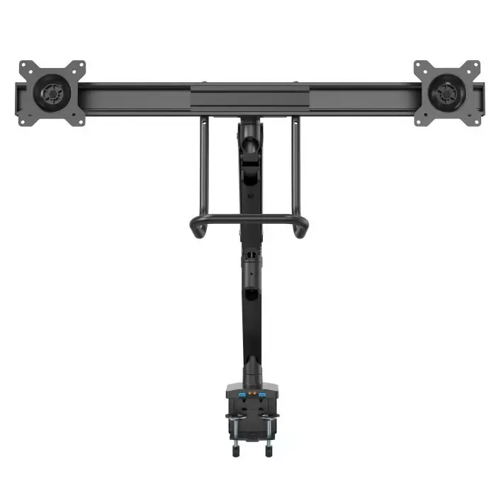StarTech.com Desk Mounting Monitor Arm for 2 x Screen 32 inch Screen Size, ARMSLIMDUAL2USB3
