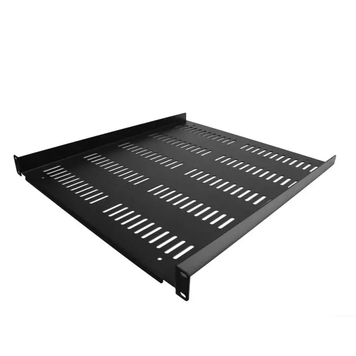 StarTech.com Black Rack Shelf 1U 25 Kg Load 483mm x 483mm, SHELF-1U-20-FIXED-V