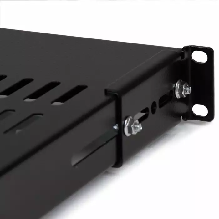 StarTech.com Black Rack Shelf 2U 80 Kg Load 44.5mm x 700mm, ADJSHELF
