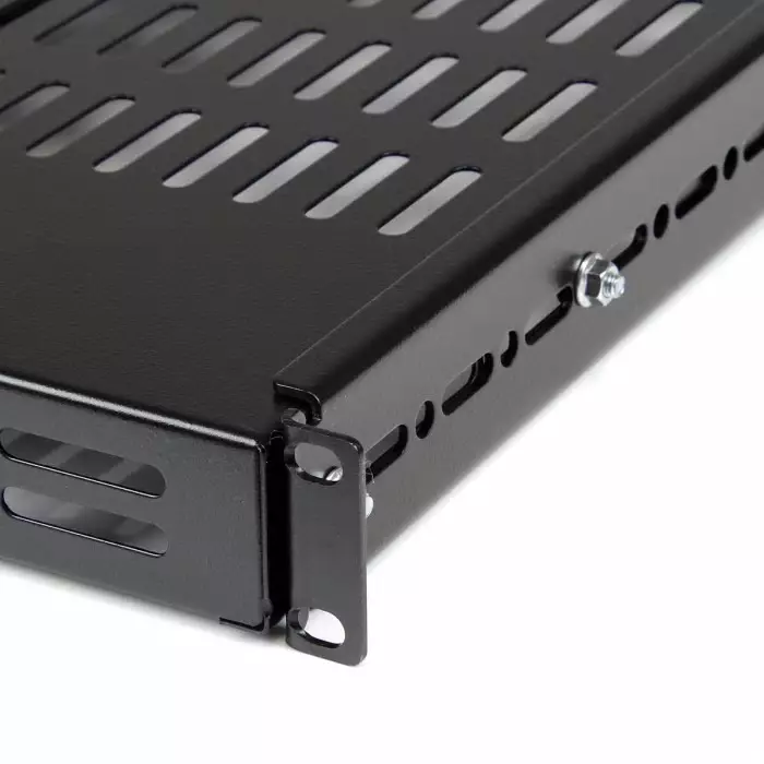 StarTech.com Black Rack Shelf 2U 80 Kg Load 44.5mm x 700mm, ADJSHELF