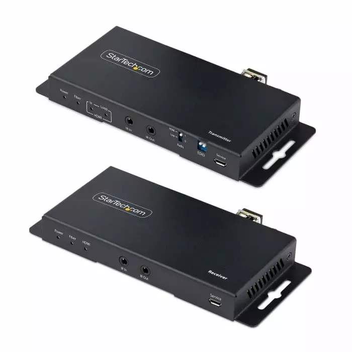 StarTech.com HDMI over Fibre Receiver & Transmitter 1000m 4K Maximum Resolution, ST121HD20FXA2