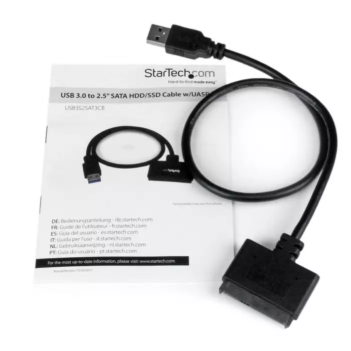 StarTech.com Port 2.5 in USB to SATA Adapter, USB3S2SAT3CB