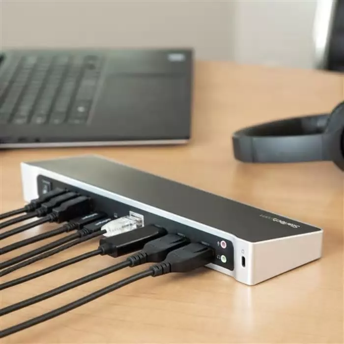 StarTech.com Triple Monitor 4K USB-C Docking Station 5 x USB Ports, DK30CH2DPPDU