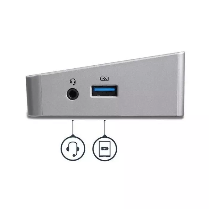 StarTech.com Triple Monitor 4K USB-C Docking Station 5 x USB Ports, DK30CH2DPPDU
