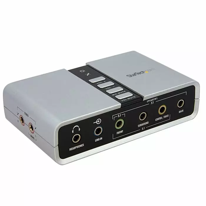 StarTech.com 7.1 Channel USB 2.0 Sound Card, ICUSBAUDIO7D
