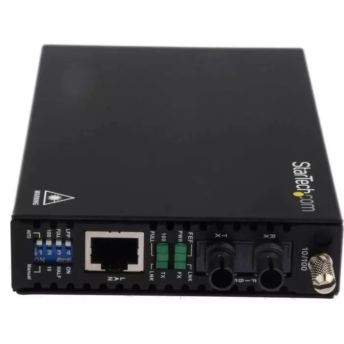 StarTech.com RJ45 ST Media Converter Multi Mode 10/100Mbit/s Half/Full Duplex 2km, ET90110ST2